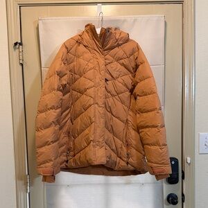 Columbia Omni-Heat Insulated Snow/ski Puffer Jacket Peach Coral Plus 2X Hooded